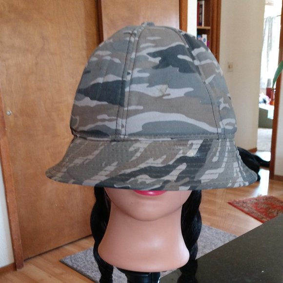 Camouflage Bucket Hat Ear Flap Lined Wide Brim Outdoor Hunting Large Korea - Picture 1 of 5